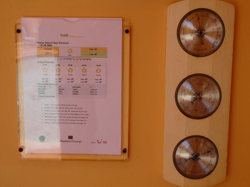 Coraya Beach, Wetterstation Steigenberger Coraya Beach - Adults only