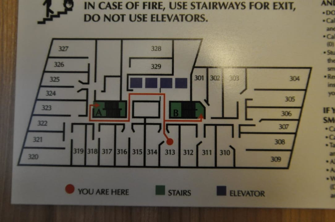 Zimmerplan Hotel Club Quarters World Trade Center