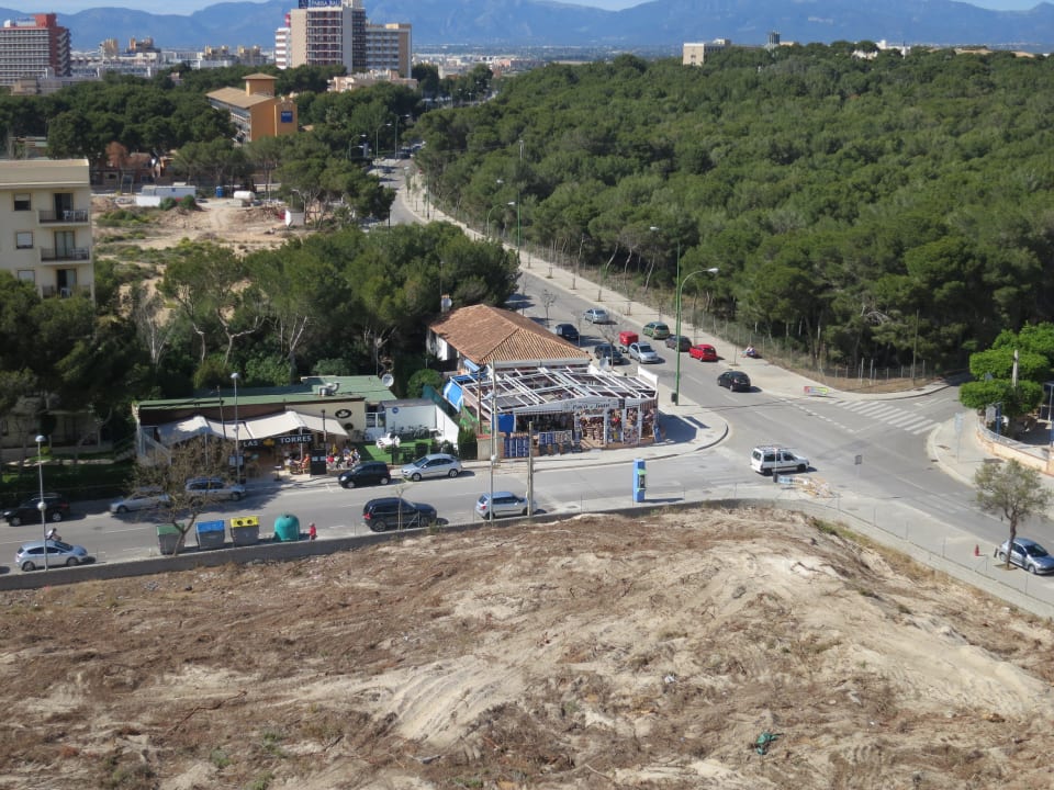 Blick aus dem 9. Stock, Zimmer 0902 Hotel Timor