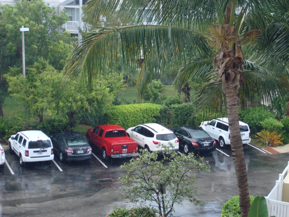 Ausblick auf den Parkplatz Hotel Doubletree Grand Key Resort