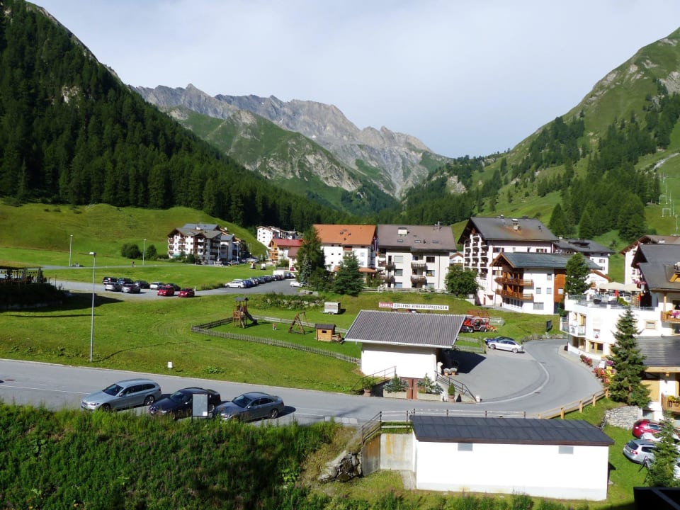 Blick vom Balkon .... Hotel Garni Bergsonne