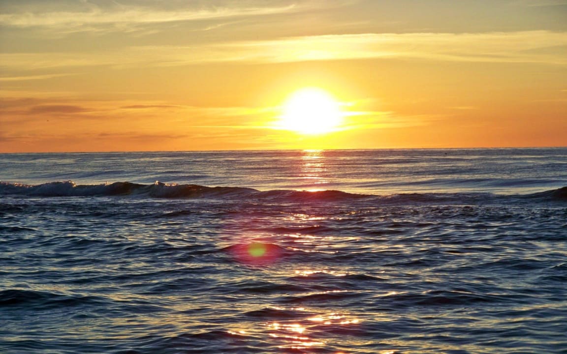 Sonnenuntergang Hotel Senator