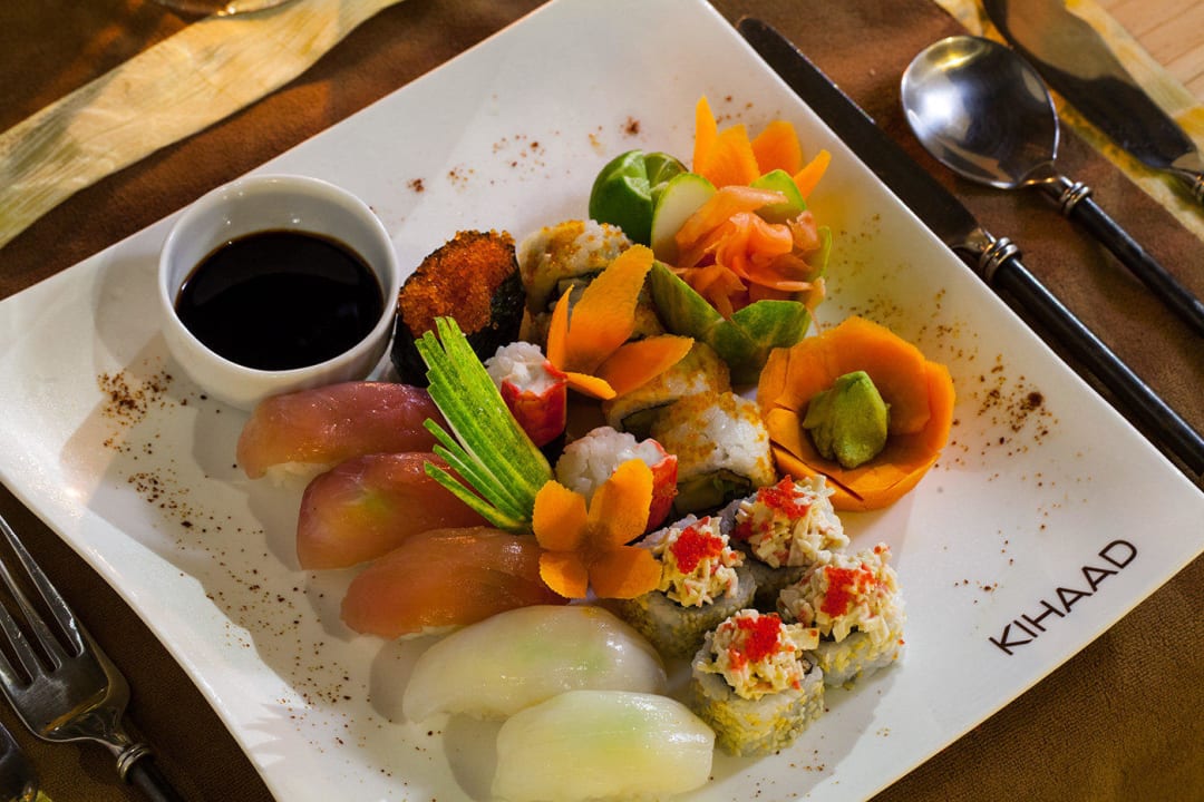 Hausgemachtes Sushi Kihaa Maldives