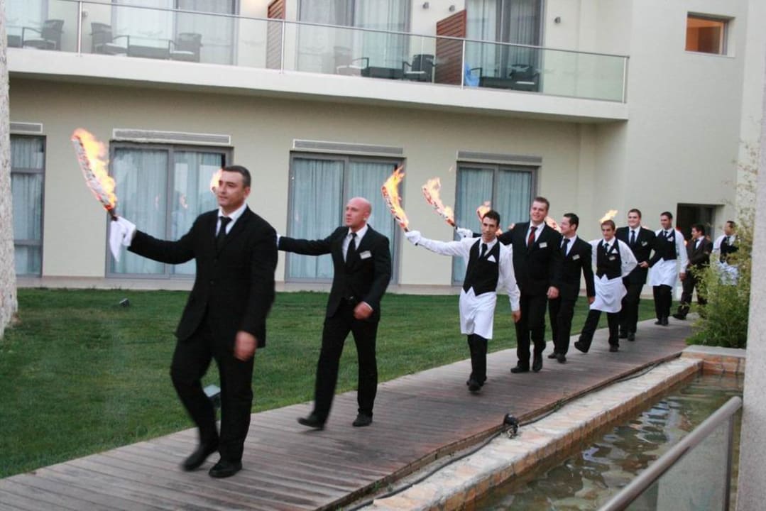 Fire show at Gala dinner SENTIDO Port Royal Villas & Spa