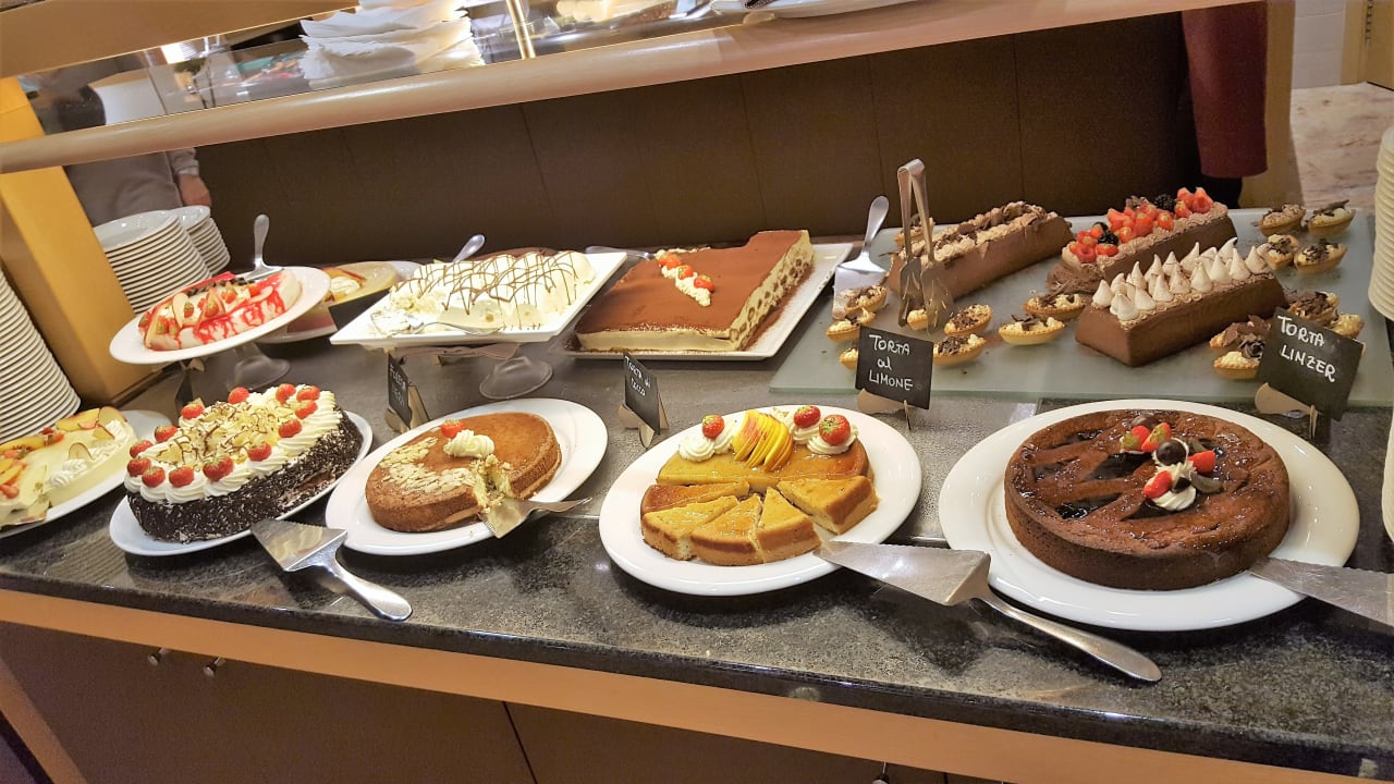 Dessertbuffet zum Abendbrot Bibione Palace