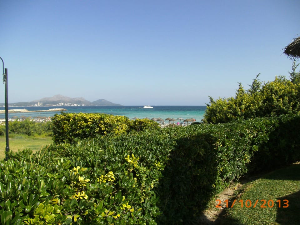 Weg zum Hotelstrand Grupotel Natura Playa