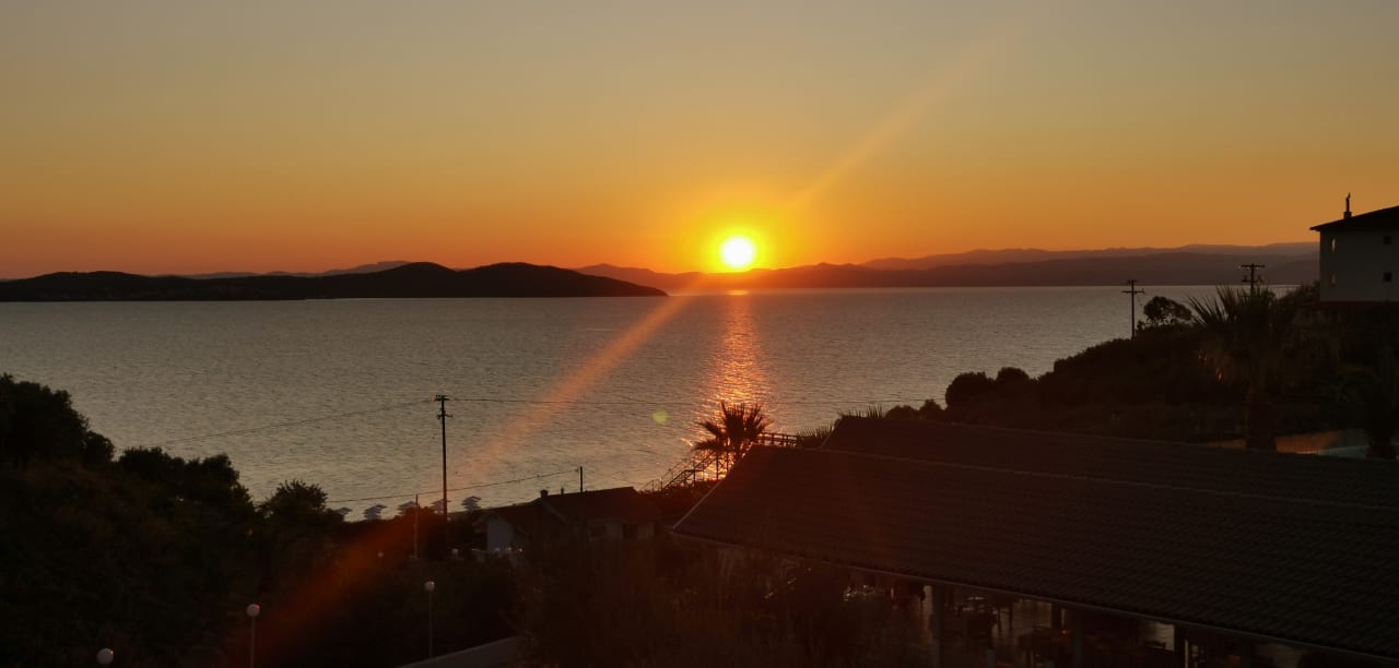 Ausblick Akrathos Beach Hotel