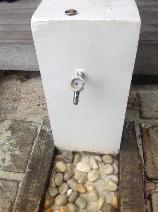 Wasserhahn an der Villa LUX South Ari Atoll