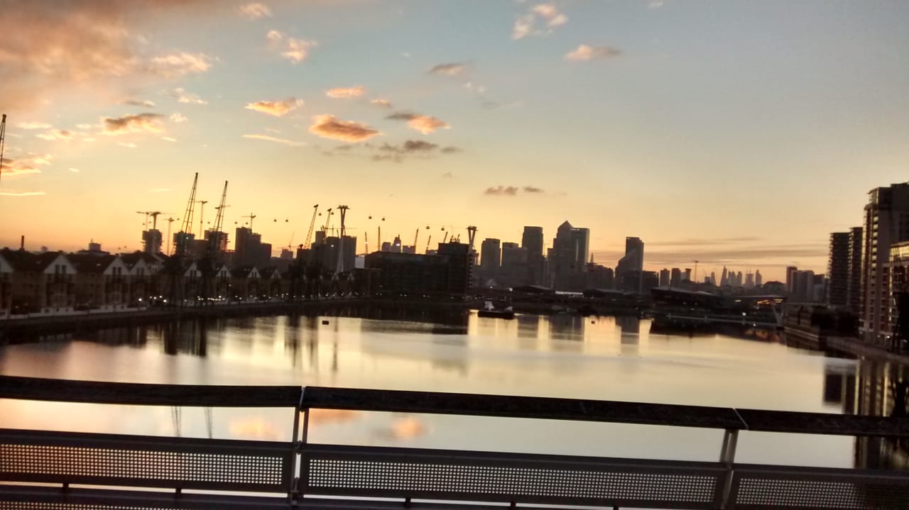 Die Umgebung des Hotels kurz vor Sonnenuntergang Good Hotel London