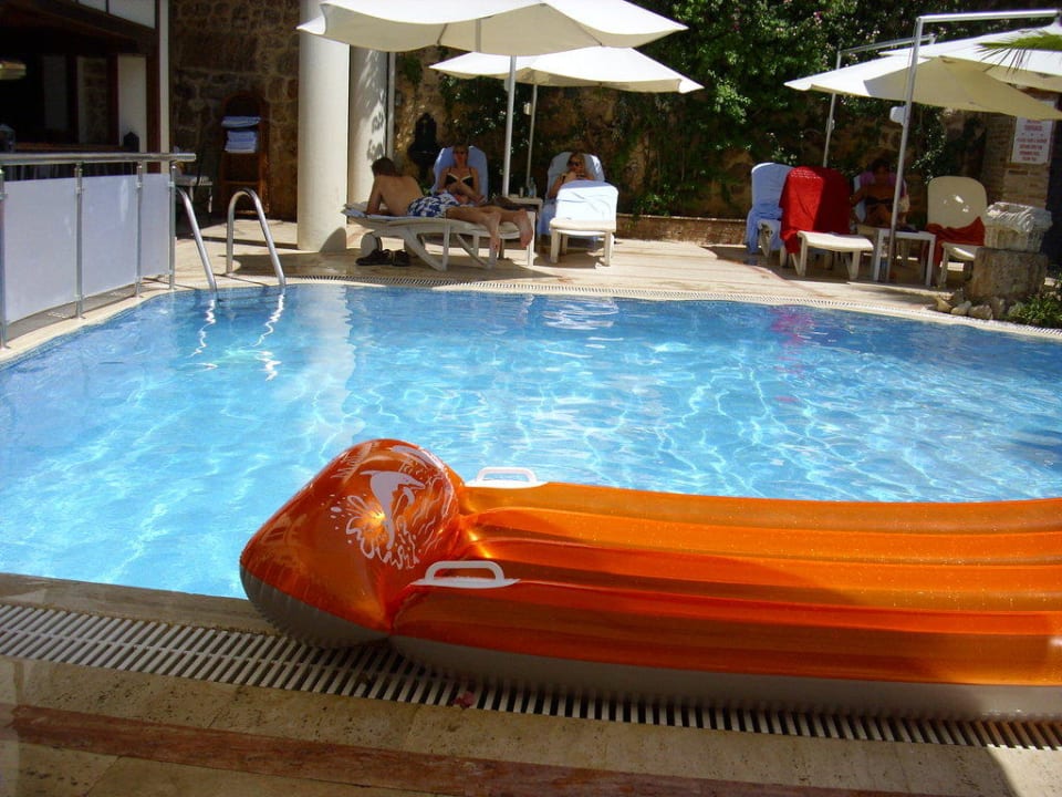 Pool mit Blick auf bewachsene Mauer Dogan Hotel by Prana Hotels & Resorts