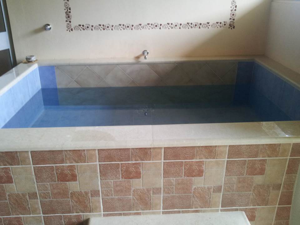 Kalter Pool nach der Sauna Hotel Parco Della Fonte