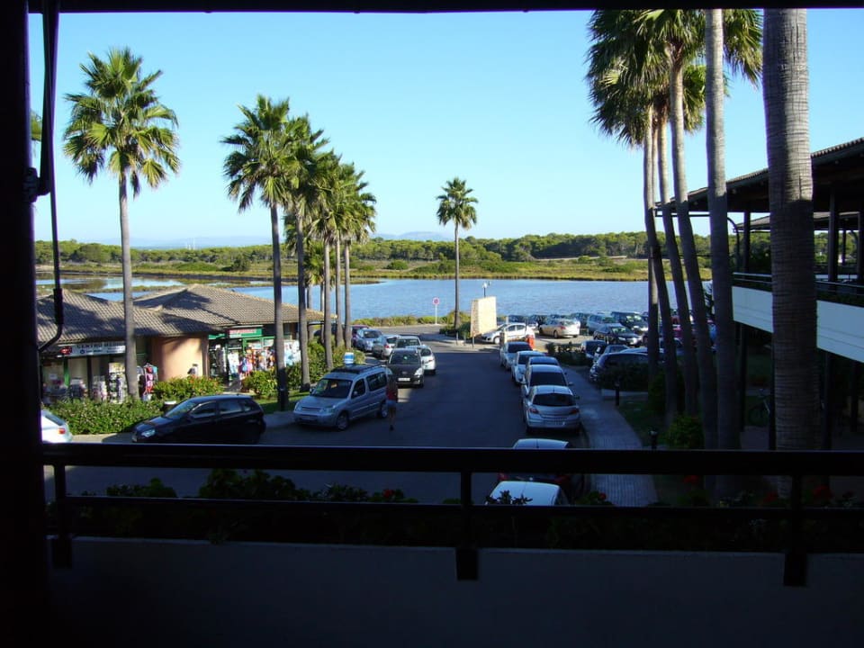 Blick vom Hotel auf Saline Blau Colònia Sant Jordi