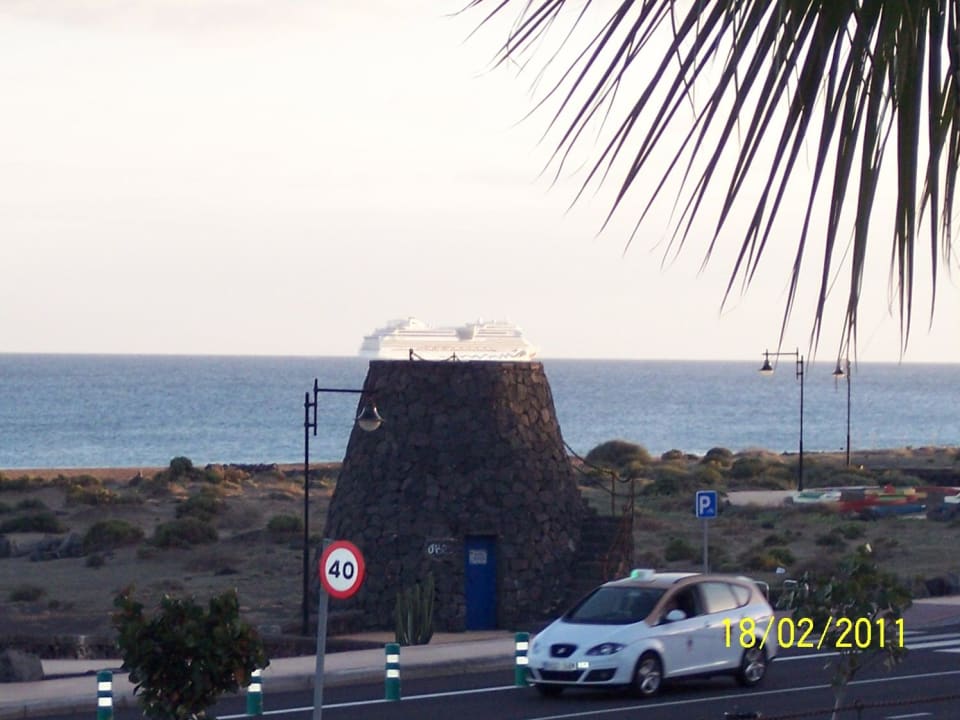 Blick vom Zimmer Hotel Riu Paraiso Lanzarote