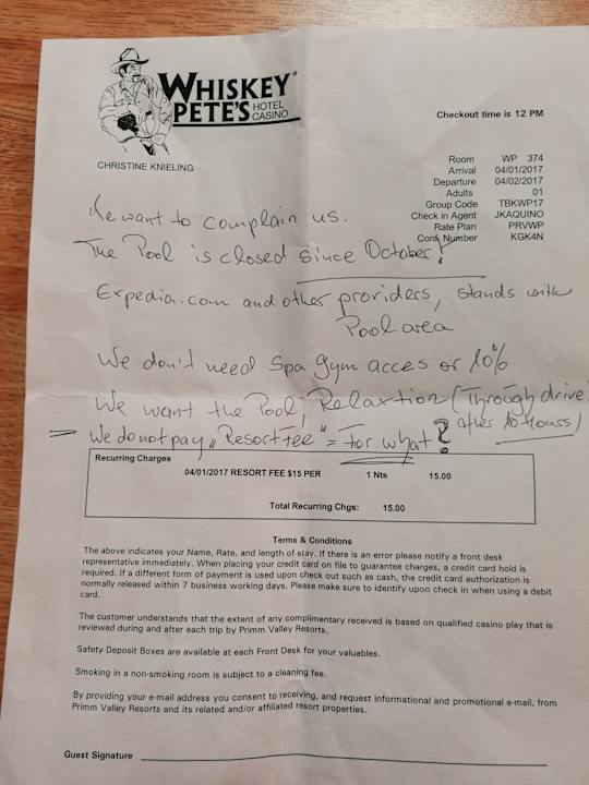 Sonstiges Whiskey Pete's Hotel & Casino