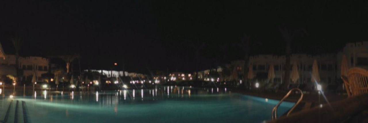 Pool by Night..Panoramafoto Happy Life Village