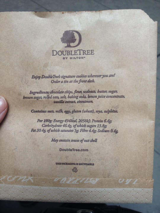 Doubletree Cookie DoubleTree by Hilton Hotel London - Tower of London