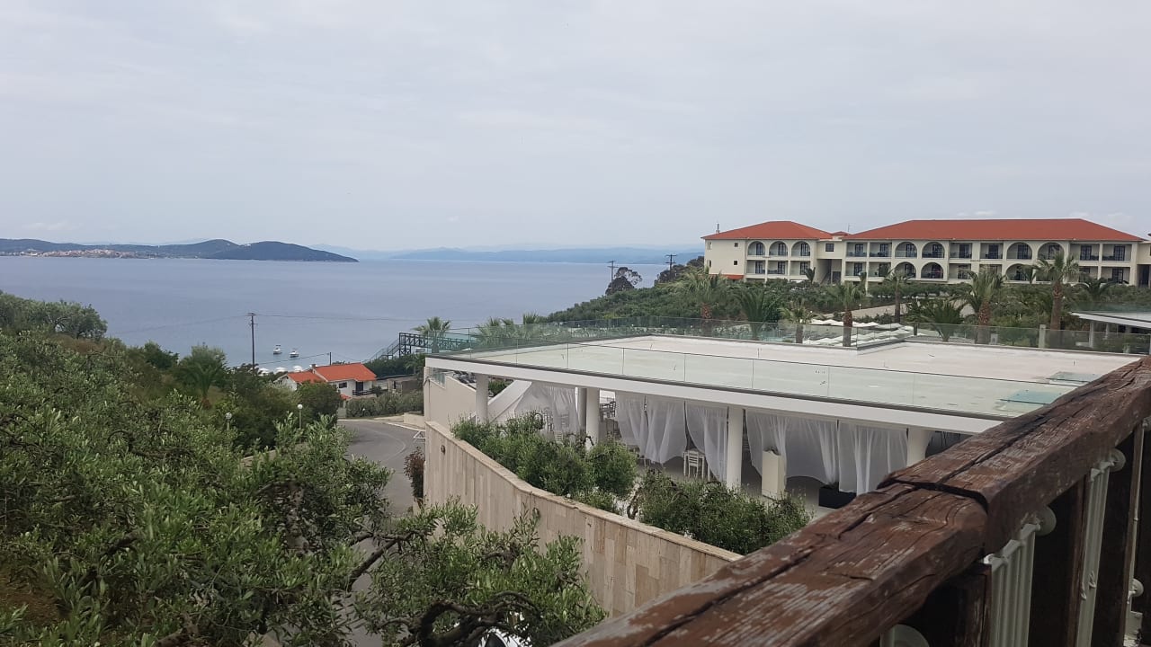 Ausblick Akrathos Beach Hotel