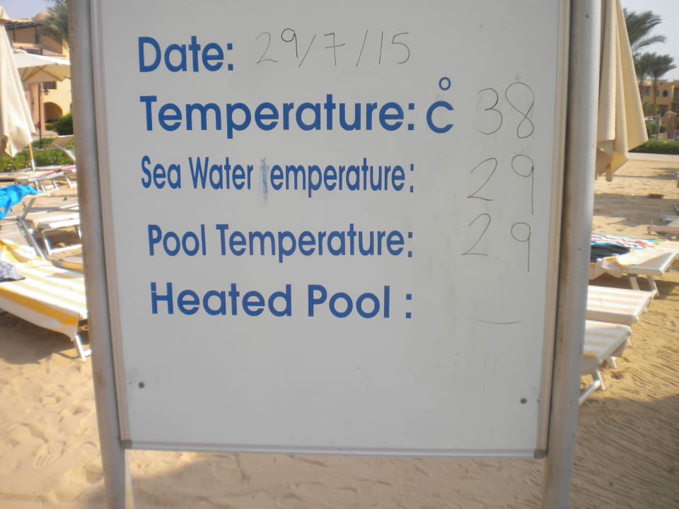 Temperatur Hinweise :-) Stella Garden Resort & Spa, Makadi Bay
