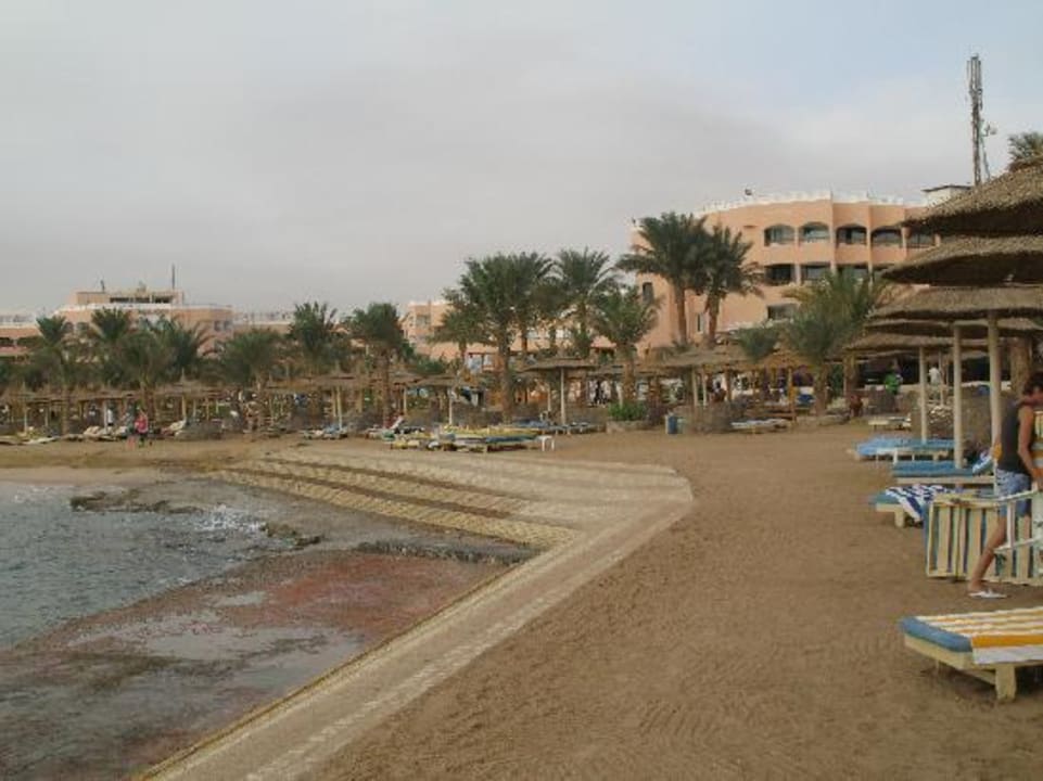 Betonierter Strandbereich Beach Albatros Resort