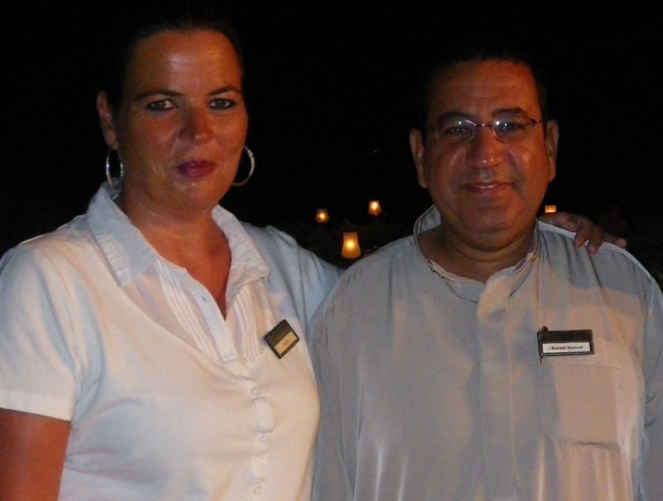 Gästebetreuerin Katja & Restaurantmanager Karam Shams Prestige Abu Soma-Adults Only