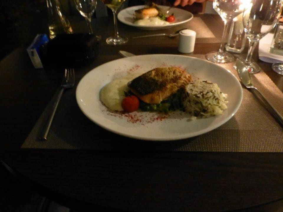 Ein Hauptgang aus unserem 4-Gang Abendessen. Oversum Vital Resort Winterberg