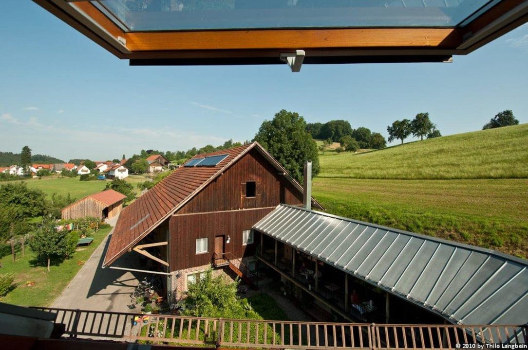 Aus dem Dachfenster Landhotel Martinsmühle