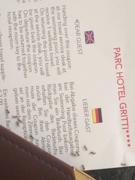 Das Zimmer war voller Ameisen Parc Hotel Gritti