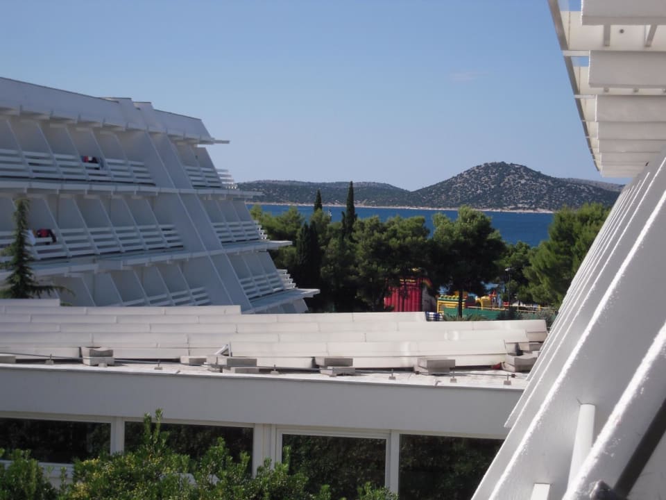 Blick vom Balkon, Appartement 108 A Hotel Olympia