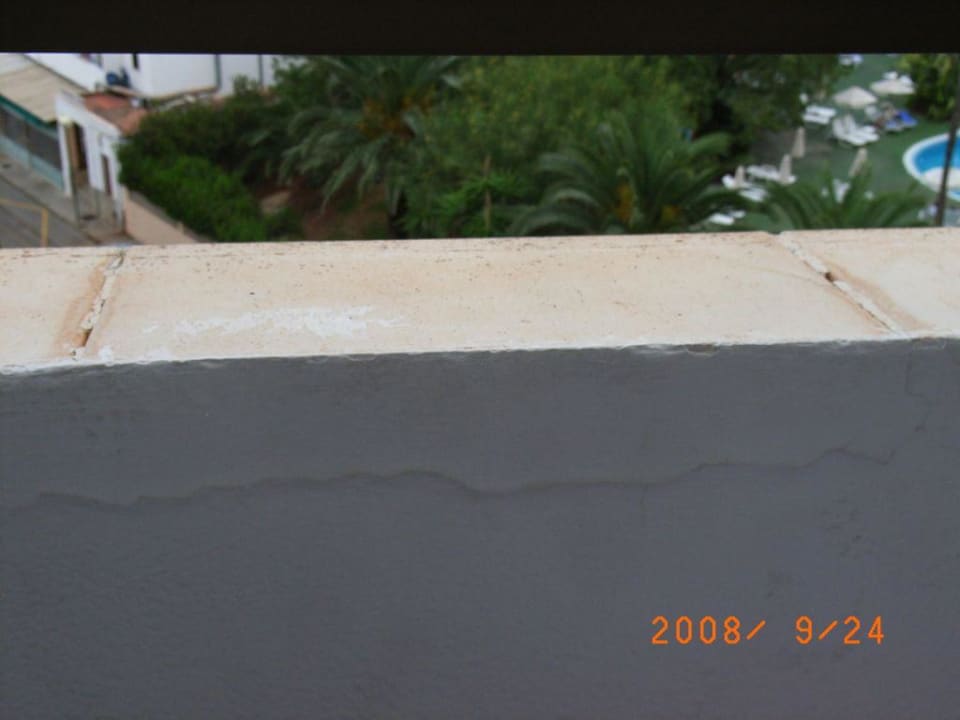 Vom Balkon aufgenommen Hotel Morito