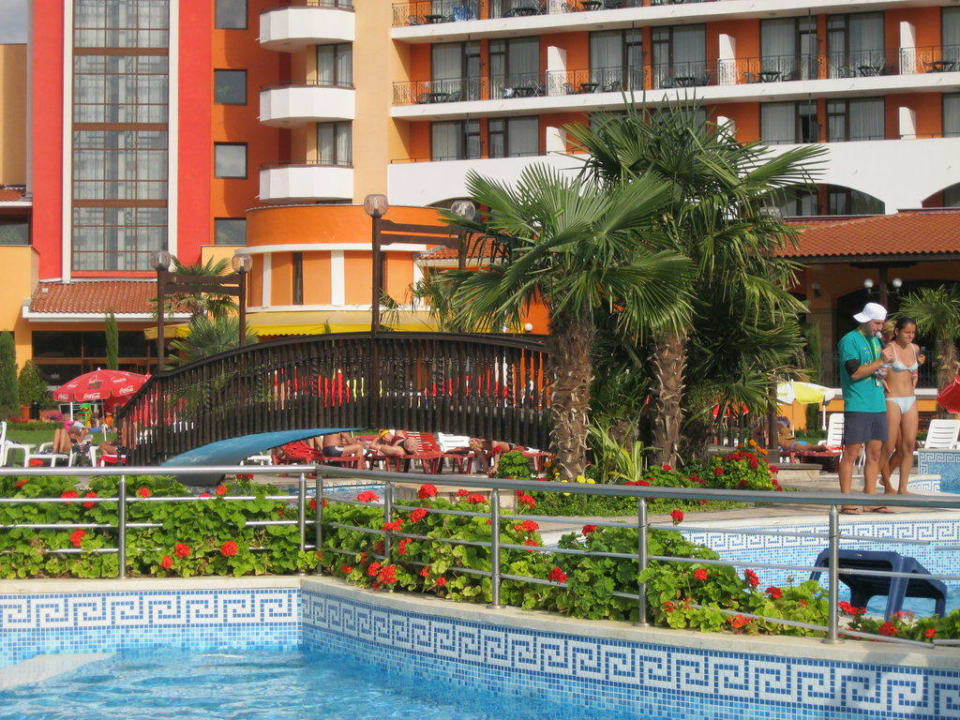 Sicht vom Pool Hotel Hrizantema