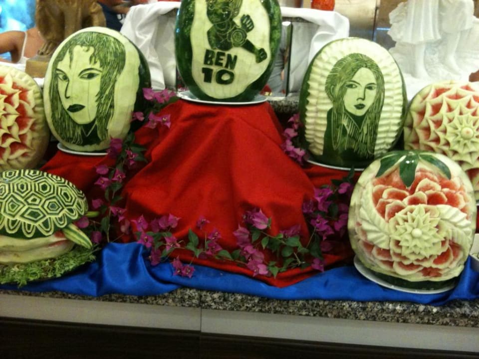 Wassermelone wunderbar dekoriert Hane Family Resort