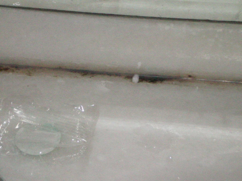 Schimmel am Waschbecken Falcon Hotel