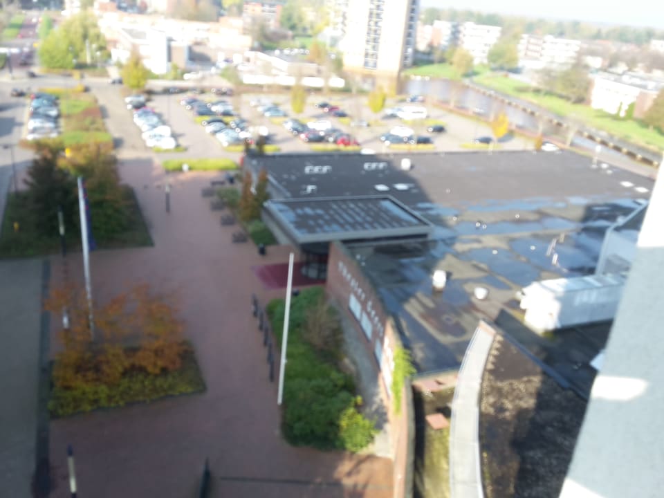 Ausblick auf den Parkplatz  Cityhotel-Restaurant Stadskanaal