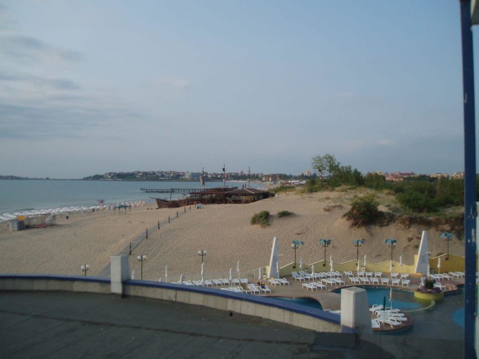 Ausblick zum Restaurant "Das Schiff" Burgas Beach Hotel