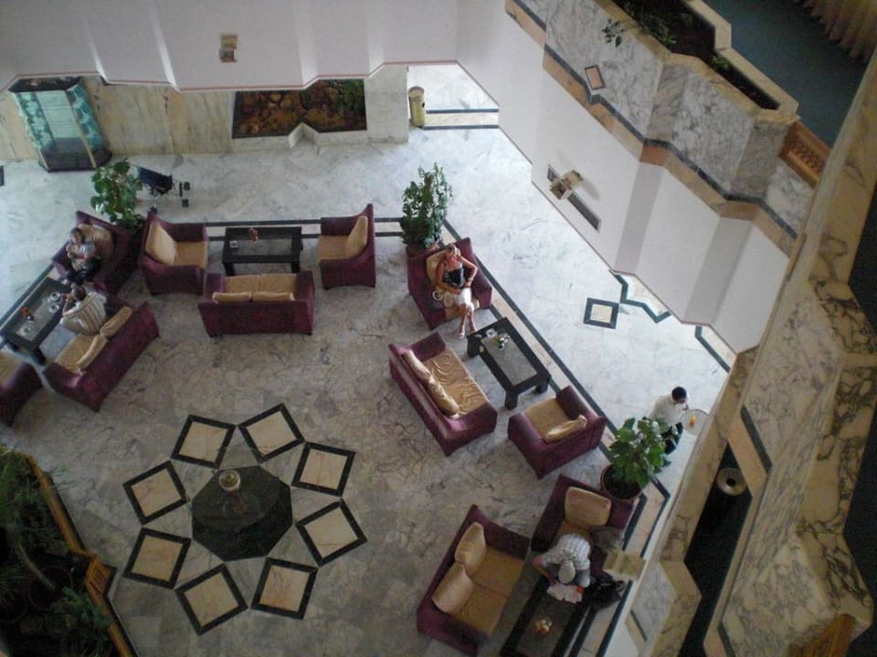 Blick von der 4.Etage zur Lobby Hotel Houria Palace