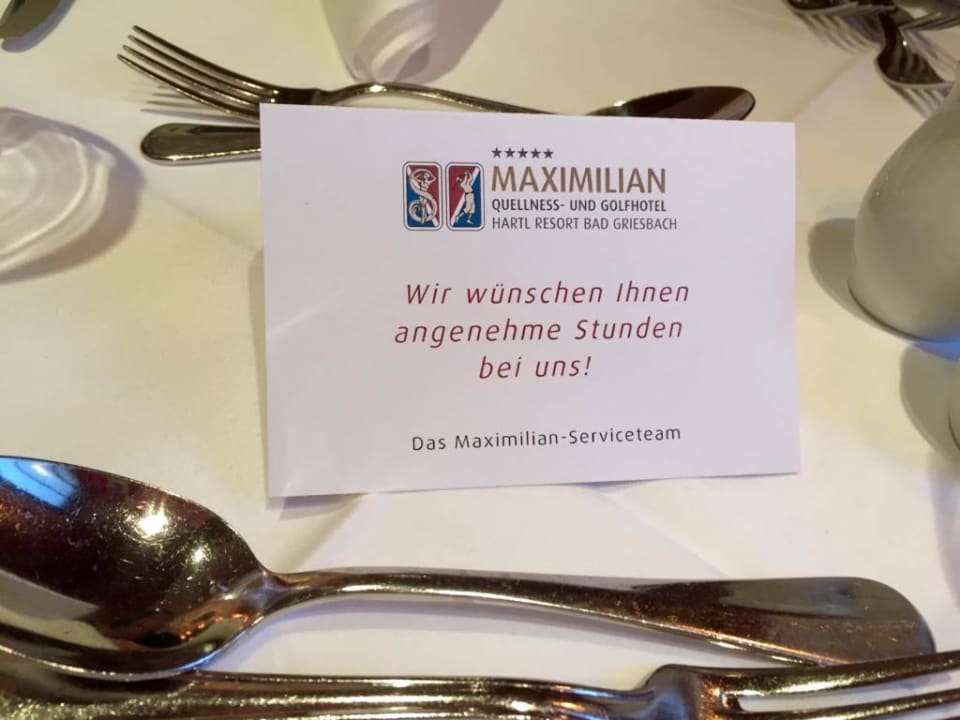 Begrüssung Hotel Maximilian Bad Griesbach