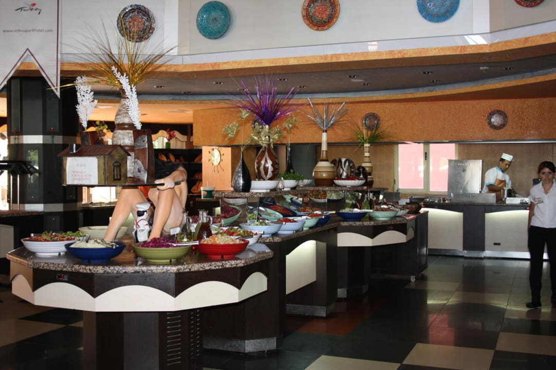 Die Salatbar. Genug Auswahl! Hotel Orfeus Park