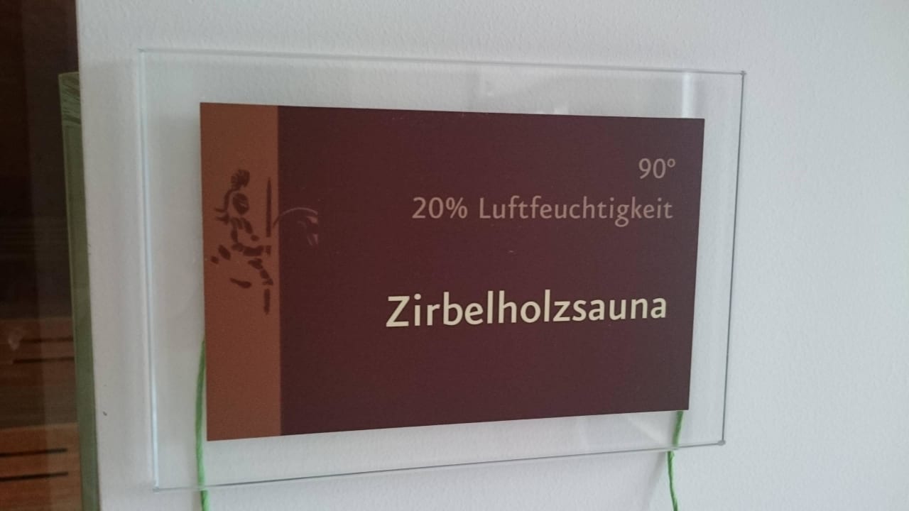 Wellnessbereich - Zirbelsauna  Hotel Ritter Durbach