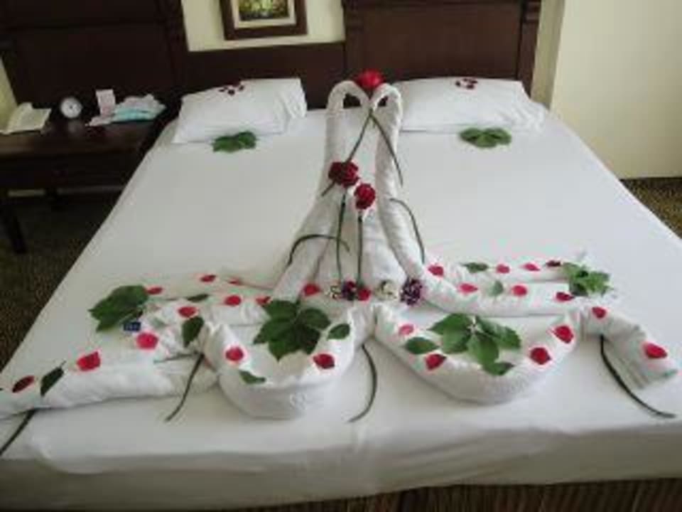 Bettdekoration Hotel Royal Garden Beach