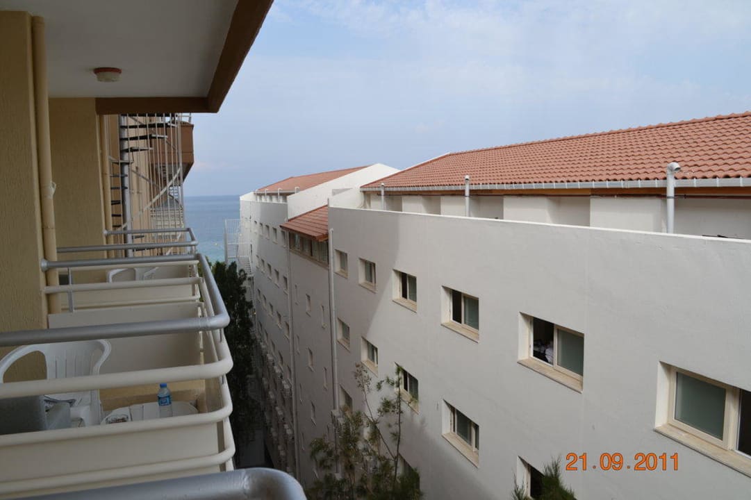 Ausblick vom Balkon Hotel Ephesia