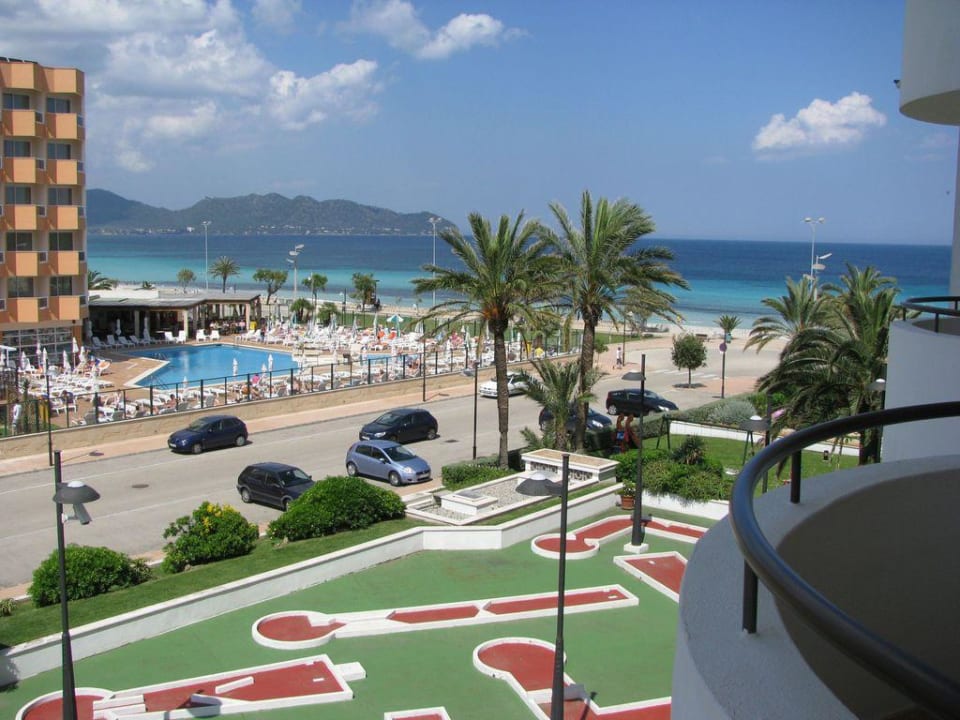 Ausblick vom Balkon Zimmer 204 Hipotels Hipocampo Playa