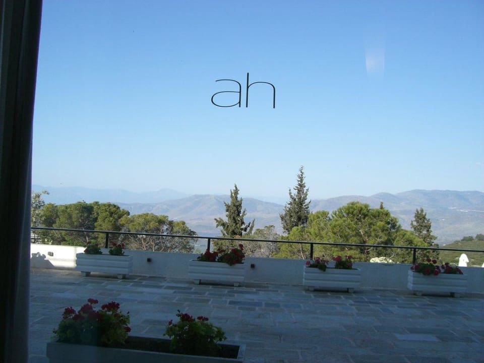 Ausblick aus dem Frühstücksraum Hotel Amalia Delfi