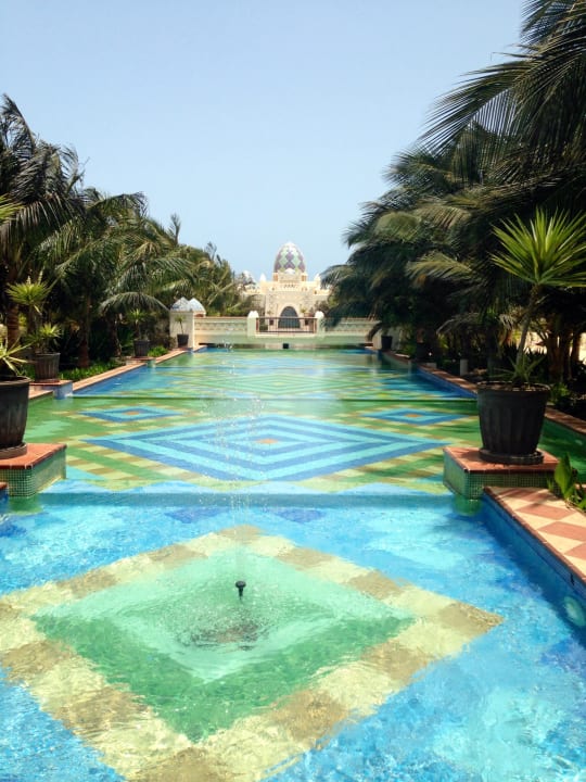 Blick beim Frühstücken  Hotel Riu Karamboa