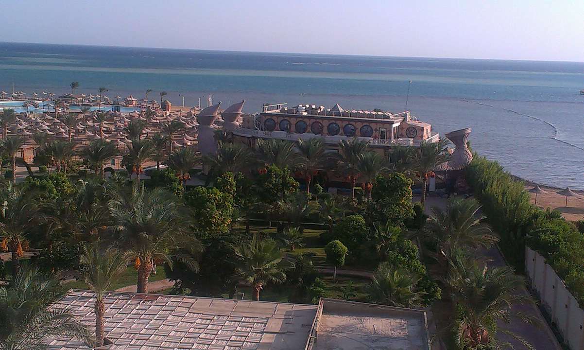 Blick vom Hoteldach Le Jardin Aqua Park Resort