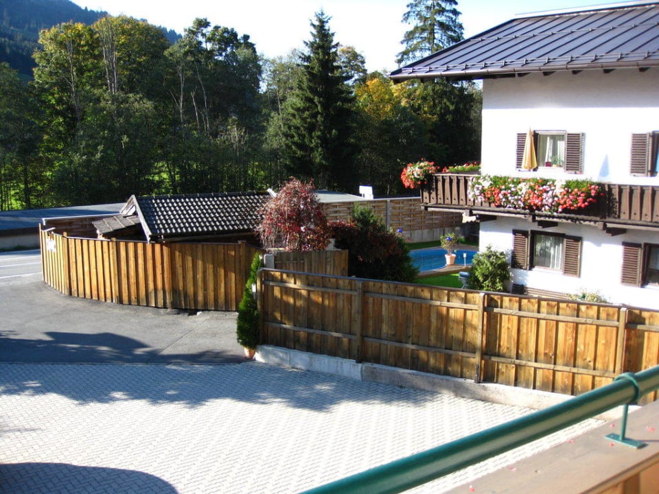 Ausblick von meinem Balkon Pension Angela