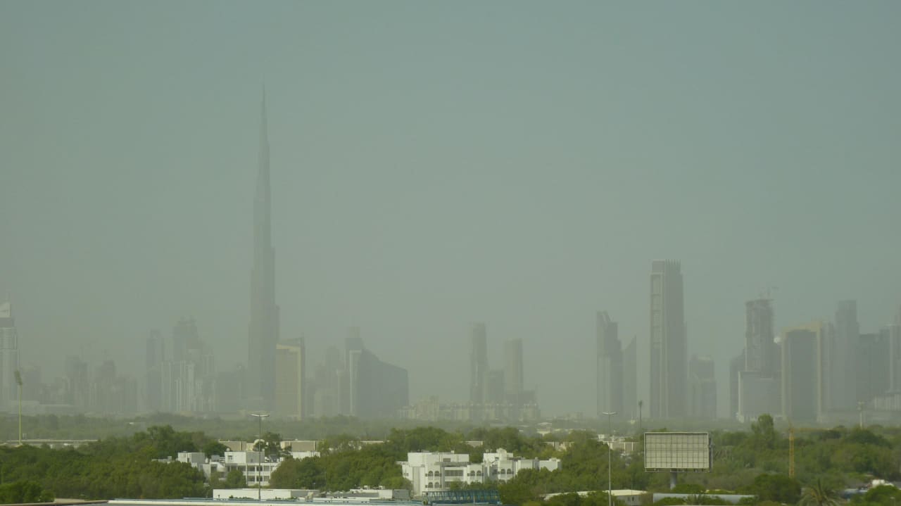 Blick auf den Burj Khalifa Grand Hyatt Dubai