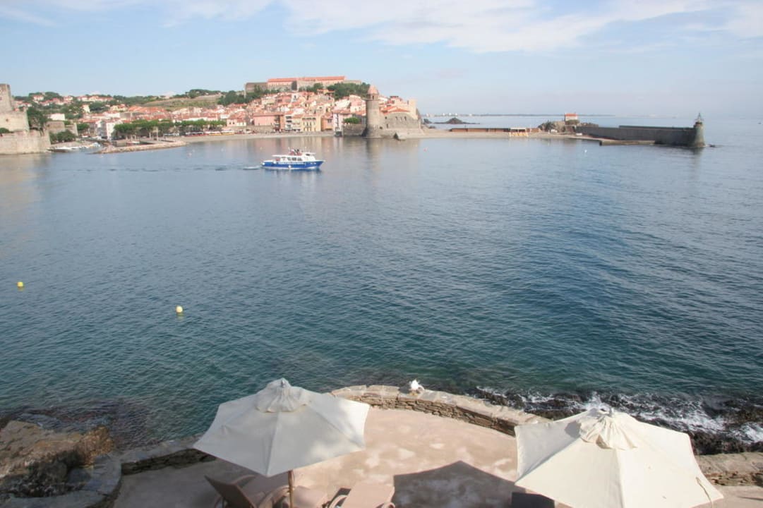Blick auf Collioure Hotel Les Caranques