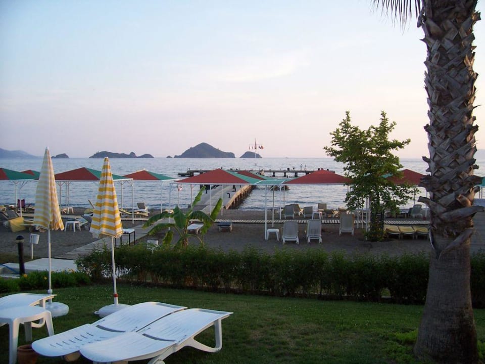 Blick auf den Strand Club Tuana Fethiye