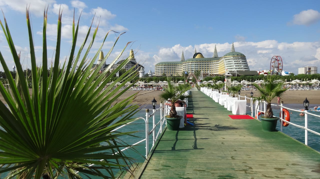 Ausblick vom Steg Hotel Delphin Imperial