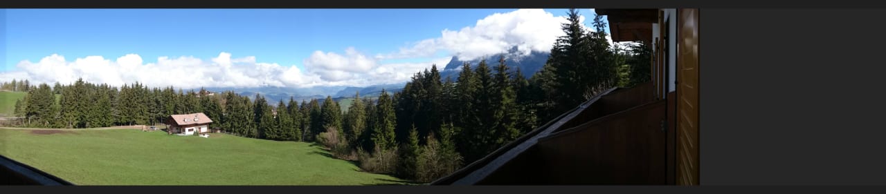 Ausblick vom Balkon Hotel Wieslhof